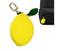 Pequeño Llavero Monedero | Bolso en Forma de Limón Mono,Piel PU Monedero Pequeño Llavero | para Dinero Tarjeta Billete Mujeres Dama Novia Cumpleaños Mochila Compras Bolso Objetos Pequeños