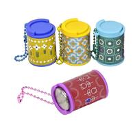 Pequeño Llavero Monedero - Pequeño Tarro Monedero Llavero,con Colgante con Cierre | para Mujeres, Niños Y Jóvenes, Decoración De Mochila De Viaje, Reto Ahorro