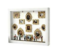 Pequeño marco para silueta de museo, diseño compacto y elegante, 1 juego, marco para fotos de silueta, decoración mini museo, fácil de montar y exponer, para sala de estar en apartamento vacaciones