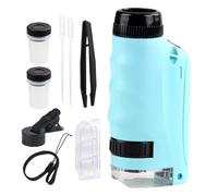 Pequeño microscopio para | 250x ampliadores de microscopio de mano para | con microscopio de mano al aire libre LED luz fuerte y seguro, asegura un ambiente seguro para explorar para