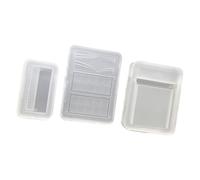 Pequeño molde de silicona para caja de muñecas, doble acceso a la puerta, fácil de desmoldar, perfecto para entusiastas de las manualidades, molde de exhibición de figuras