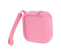 Pequeño monedero cuadrado de silicona para guardar monedas, auriculares, joyas, cable de carga, bolsa de transporte compacta, e