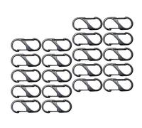 Pequeño mosquetón llavero clips - cierre rápido con doble mecanismo de cierre de aleación, mosquetón | para familia, amigos, hombres, mujeres, camping, senderismo, montañismo, deportes al aire libre