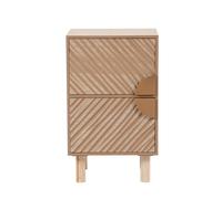 Pequeño mueble de almacenaje con 2 cajones tallados