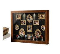 Pequeño Museo Vitrina Autoconstrucción | Recuerdos Hágalo usted mismo Recuerde - Mini Museo Silueta Box,Adecuado Para Bodas, Cumpleaños, Vacaciones, Casa, Apartamento, Granja, Hotel, Casa de