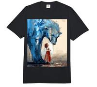Pequeño Niña Grande Oso Polar Expresivo Caprichoso Humor Dualidad Comfort Colors Adult Heavyweight T-Shirt