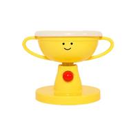 pequeño para Mascotas, Cuencos elevados para Gatos, Color Amarillo, Platos Ajustables para Mascotas, Cuenco de Comida para Gatos, Cuenco de Agua Antideslizante, para Comer, Camping, hogar