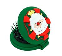 Pequeño Peine Plegable Portátil, Regalo De Peine Plegable De Vacaciones De Navidad, Cepillo De Pelo De Viaje De Bolsillo Papá Noel Muñeco De Nieve, Cepillo De Pelo Plegable Compacto Para Bolso De