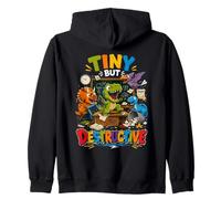 Pequeño Pero Destructivo Dinosaurio Diseño Sudadera con Capucha