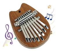 Pequeño piano de pulgar de 8 teclas, piano de dedo portátil - Piano portátil de madera para dedos | Piano musical de bolsillo, piano de dedo Mbira hecho a mano para niños, todas las edades, fa