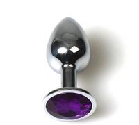 Lila Plug metalico S con brillante