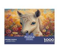 Pequeño Poni, Campo de Flores Coloridas 38x26cm/1000pcs Rompecabezas para Adultos - Juguete De Bricolaje