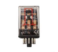 Pequeño relé intermedio MK3P-I 12V DC 10A 250VAC con conector de 11 pines de aleación de plata para control remoto y automatización en aparatos eléctricos industriales, diseño robusto resistente al