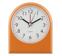 Pequeño reloj despertador en forma de ventilador para niños con volumen de alarma gradual y pantalla digital clara para promover la conciencia del tiempo y la autodisciplina (naranja)