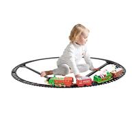 Pequeño Set de Tren de Navidad - Juguete Estacional con Sonido y Luces,Decoraciones de Tren Festivo | para Niños y Niñas Salón Dormitorio Oficina Casa Actividad Familiar Invierno Preescolar