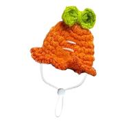 Pequeño sombrero de animales tejidos - Tiny Pet Headwear, disfraz suave de punto colorido con cordón ajustable, traje de hamster lindo | Lightweight Comfort Accessory, Multi-Purpose Animal Clothing