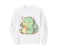 Pequeño T-Rex con Palillos Chibi Ramen Lindo Arte Adorable Sudadera