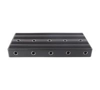 Pequeño tabla de pedal de guitarra, PE Plastic Pedal Board con compartimento de 11 agujeros de almacenamiento de alimentación de alimentación de soporte resistencia a presión de