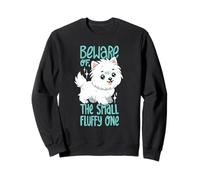 Pequeño terrier blanco esponjoso West Highland Sudadera