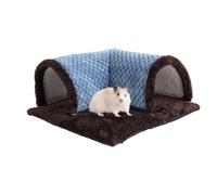 Pequeño tubo de animales, hámster Bunny Tunnel Bed, Washable Small Animal Activity Fun Tunnel, Hideaway Toys for Chinchilla, Ferret, Squirrel, Pet Tunnel, Small Pet Hideouts, Animal Fun Tunnel