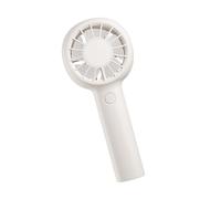 Pequeño ventilador de mano ajustable de 5 velocidades 1200 mAh, batería recargable por USB, para viajes, camping, maquillaje, uso con pilas