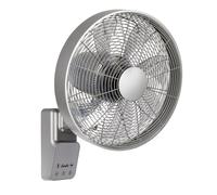 Pequeño Ventilador de Pared con Mando a Distancia Airos Eco Design Plata Temp...