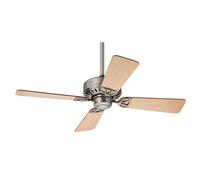 Pequeño Ventilador De Techo Con Cadena Hunter BAYPORT 107 Cm Níquel Cepillado