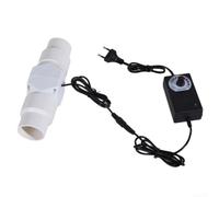 Pequeño ventilador de tubo 32 mm 12 V silencioso PVC | Diseño compacto, funcionamiento silencioso, fácil montaje, ideal para espacios pequeños, carcasa blanca
