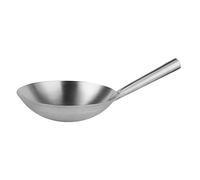 Pequeño wok redondo de acero inoxidable para cocina