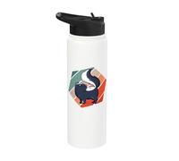 Pequeño y lindo Skunk Comicstyle animales salvajes petskunks Stainless Steel Insulated Water Bottle