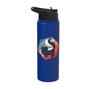 Pequeño y lindo Skunk Comicstyle animales salvajes petskunks Stainless Steel Insulated Water Bottle