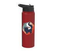 Pequeño y lindo Skunk Comicstyle animales salvajes petskunks Stainless Steel Insulated Water Bottle