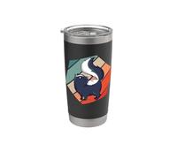 Pequeño y lindo Skunk Comicstyle animales salvajes petskunks Vaso térmico de acero inoxidable de doble pared