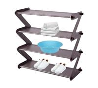 Pequeño zapatero - diseño apilable, material impermeable, estante estrecho y resistente, construcción ligera | para el vestíbulo del vestíbulo del dormitorio del baño Organización Almacenamiento de