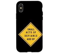 Pequeños actos de desafío se Suman inspiradores Carcasa para iPhone X/XS