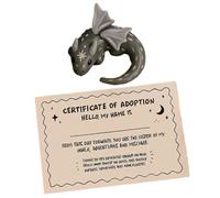 Pequeños Animales De Bolsillo | Escultura Reconfortante En Forma De Dragón - Figuras Anti-Estrés | para Niños Estudiantes Colegas Empleados Incentivos De Equipo
