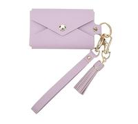 Pequeños Bolsillos para Fotos, Diseño de Botón Pulsador Almacenamiento de Fotos de 3 Pulgadas Bolsillo Multifuncional para Llaveros de Fotos para Uso en Exteriores (Púrpura)