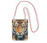 Pequeños bolsos cruzados para mujer, monedero para teléfono celular, bolsa impermeable para teléfono del Año del Tigre, monederos tipo cartera, riñonera, Rosado, Talla única