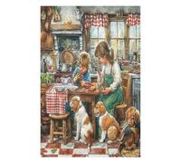 Pequeños Chefs Puzzle 1000 Piezas Estera Portátil Antideslizante artesanía Rompecabezas Familiar para Hombres Y Mujeres Aliviar Estrés Decoración Hogar 1000 PCS