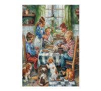 Pequeños Chefs Puzzle 300 Piezas Impossible Creativo Único artesanía Rompecabezas 3D Obra De Arte para Toda La Familia Juguete Educativo Decoración 300 PCS