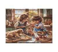 Pequeños Chefs Puzzle 500 Piezas Decoración Moderna artesanía Rompecabezas para Adultos 3D DIY Creativo Desafío Intelectual Juguete Educativo 500 PCS