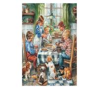 Pequeños Chefs Puzzles 1000 Piezas Portátil 3D Compacto artesanía Rompecabezas Familiar para Toda La Familia Maquetas Educativas Construir Aliviar Estrés 1000 PCS