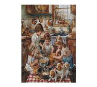 Pequeños Chefs Puzzles 300 Piezas Decoración Hogar 3D Elegante Rompecabezas Familiar para Adultos Obra De Arte Colorido DIY Creativo 300 PCS