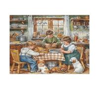 Pequeños Chefs Puzzles 500 Piezas Impossible 3D artesanía Rompecabezas para Adultos Desafío Intelectual Estera Portátil DIY Moderno Creativo 500 PCS