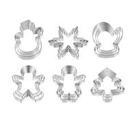 Pequeños cortadores de galletas, 18 piezas, sello de Navidad, moldes de acero inoxidable, para niños, familia, vacaciones, hogar, fiestas, actividades de clase, reuniones, proyectos escolares