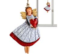 pequeños de ángel para árbol de Navidad, Figura de Hierro de ángel, decoración de ángeles, de árbol de Navidad para Decoraciones navideñas al Aire Libre