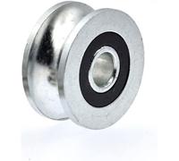 pequeños engranajes eléctricos. Engranaje síncrono, polea de rodamiento/rueda de hierro, rueda ranurada en U, rueda guía de pista de 6x30x14 mm 10 mm/rueda rodante, 1 pieza (tamaño: 8x30x14 mm) (Size