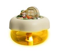 Pequeños humidificadores para habitación de 400 ml, portátil, silencioso, accesorio de aire inteligente con luz suave, humidificador para plantas de interior | para niños, casa, oficina, viajes y