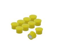 Pequeños Imanes de Tablero de Memo Amarillo de Alta Potencia para Refrigerador, Pizarra, Tablero de Anuncios, Archivador - Paquete de 100