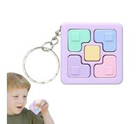 Pequeños juegos de memoria Juguetes - Brain Bolt alimentado por batería Fast Light Up Memory Game para niños,Juguete de juego fácil de transportar con cadena colgante para llavero, objetos de gi